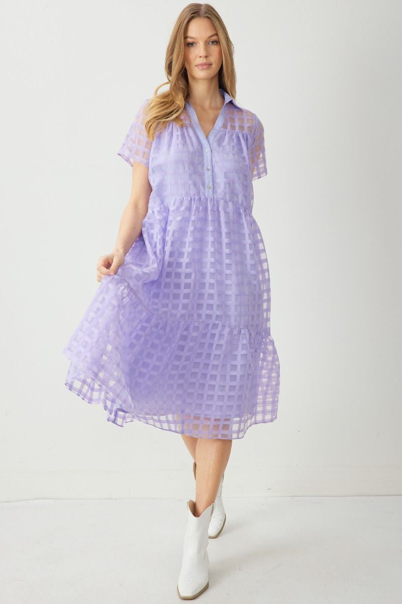 Feels Like Forever Midi Dress - Lavender