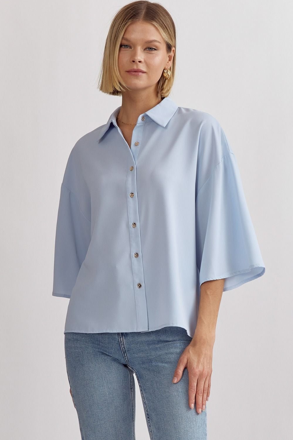 Full Circle Blouse -  Blue