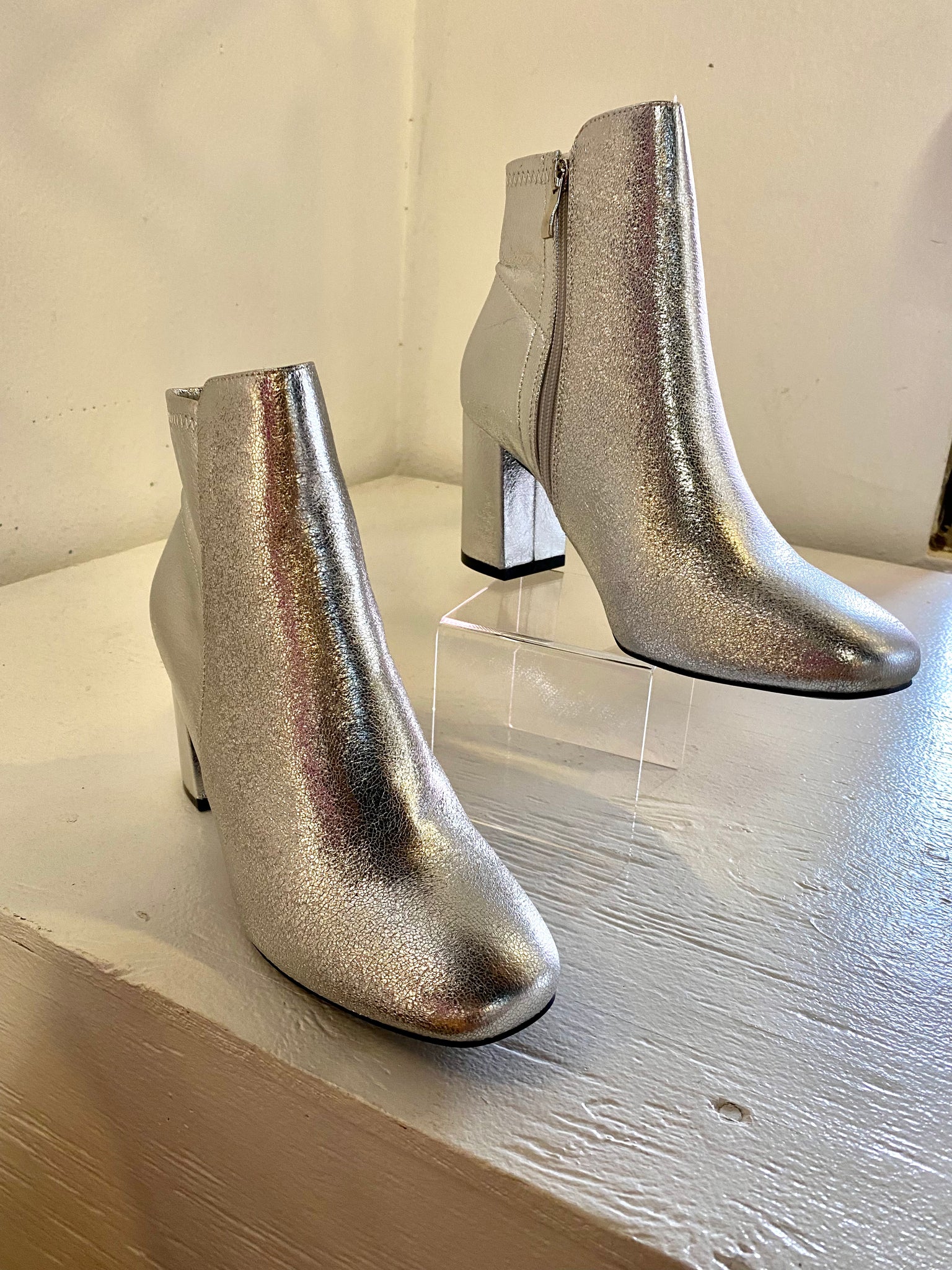 Carla Silver Bootie