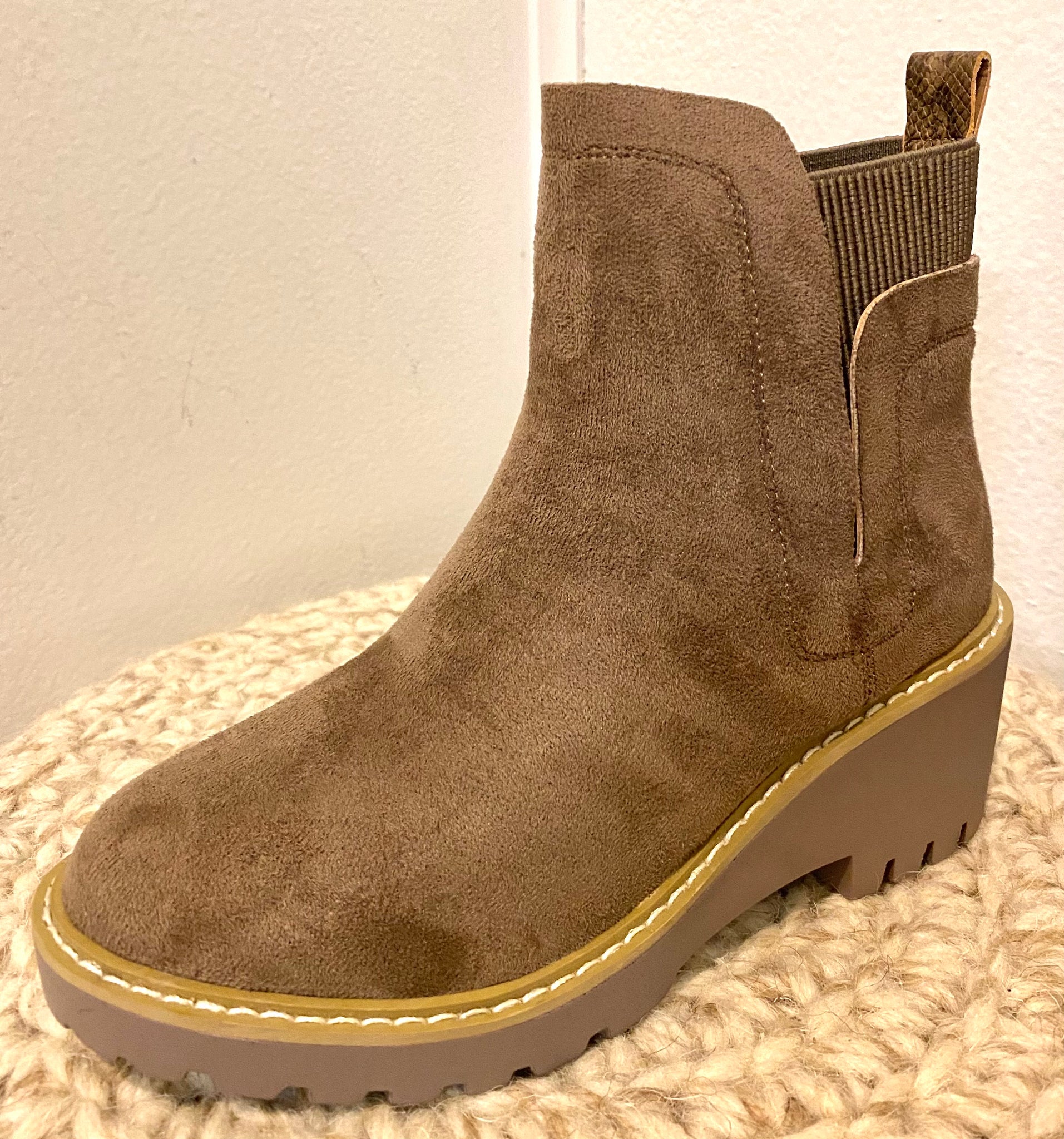 Basic Taupe Bootie