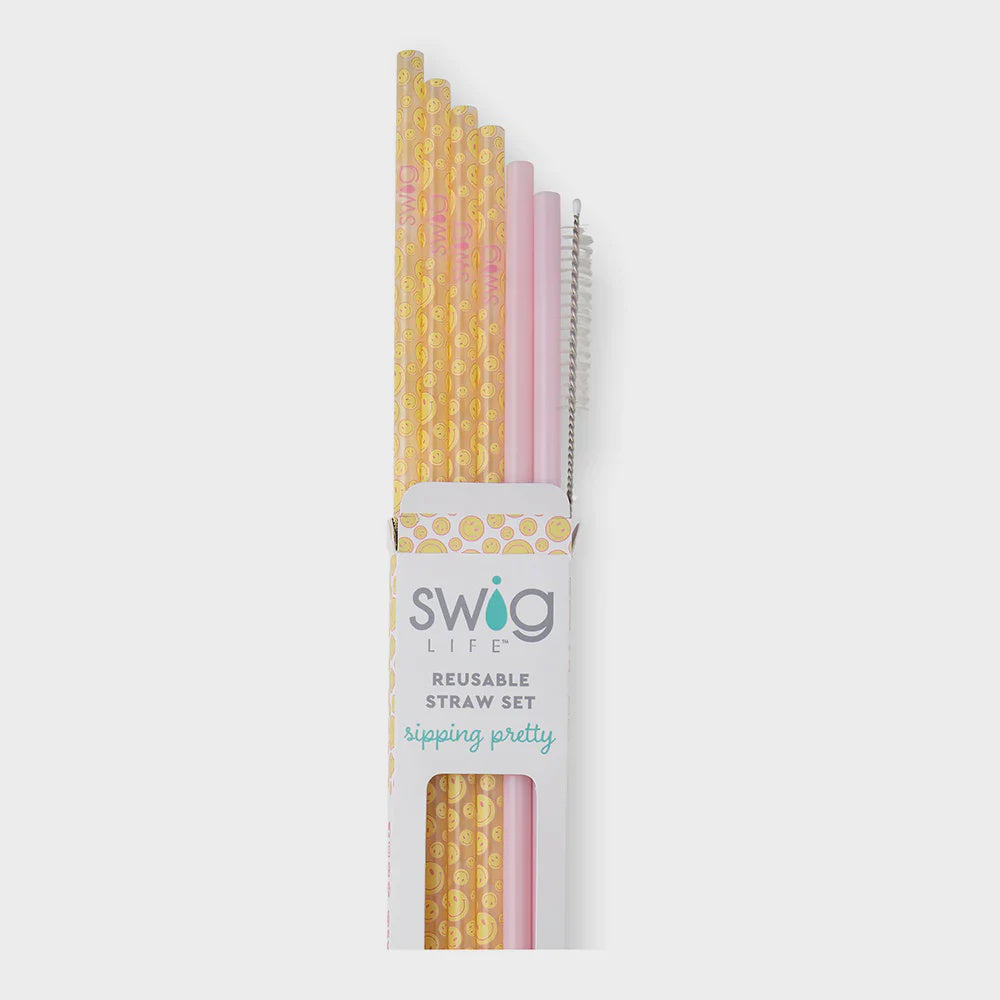 Oh Happy Day Reusable Straw Set